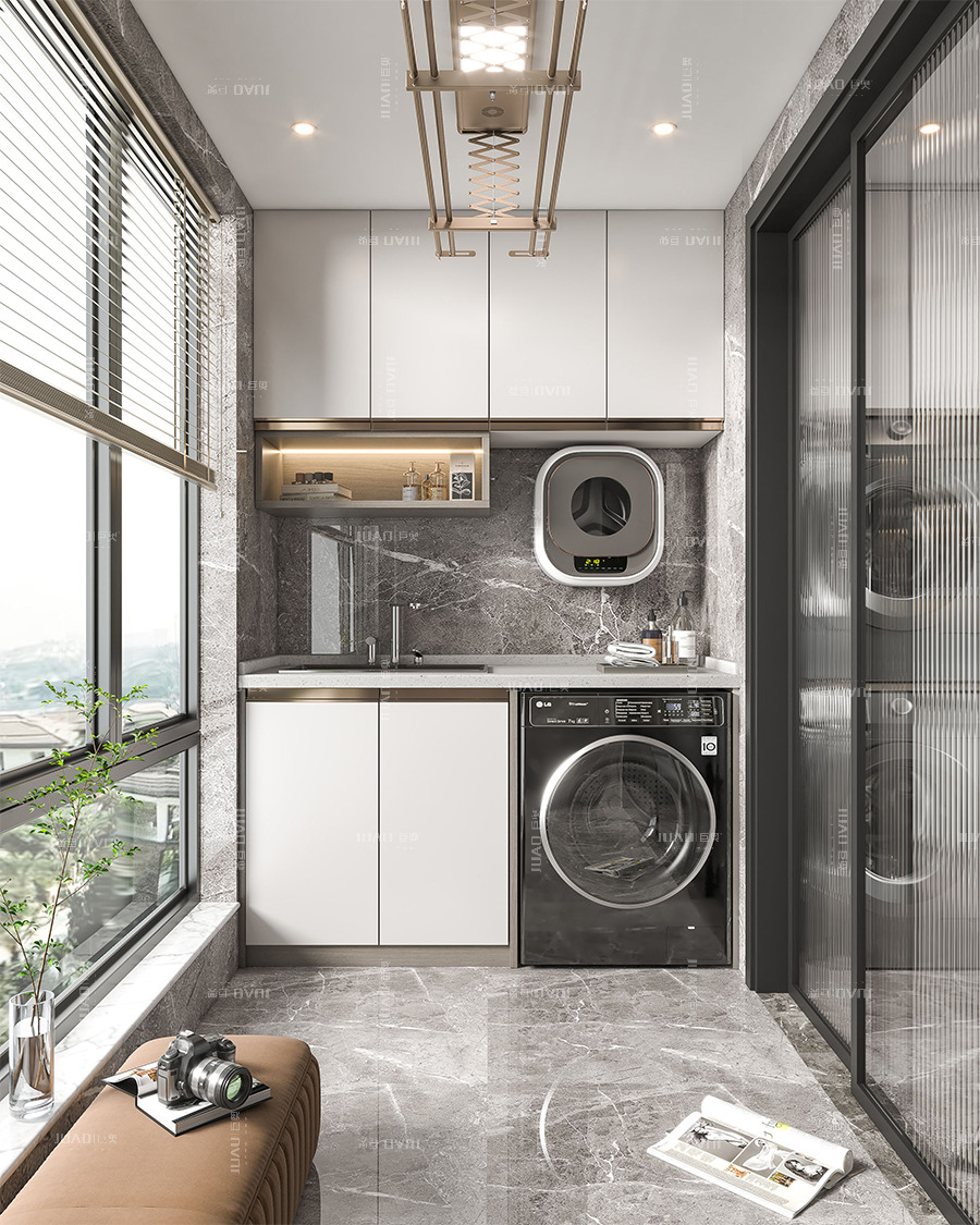 陽(yáng)臺(tái)洗衣柜效果圖 陽(yáng)臺(tái)洗衣柜效果圖